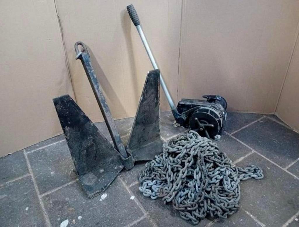 Ankerlier met anker en ketting., Ophalen, Gebruikt, Overige typen