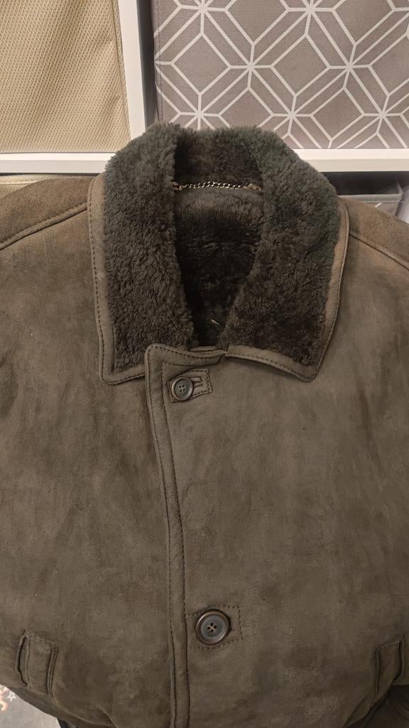Echte Shearling Jas van Linea Shearling, Ophalen of Verzenden, Zo goed als nieuw, Maat 52/54 (L), Groen