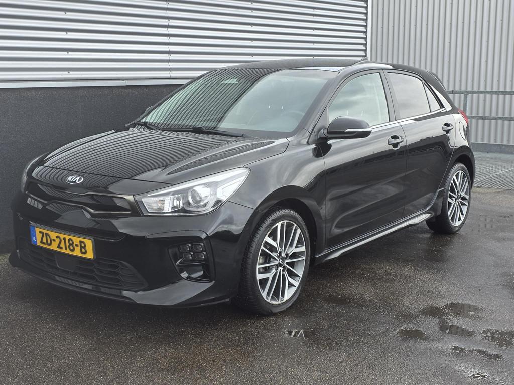 Kia Rio 1.0 TGDI GT-Line Stoel- & Stuurwiel verwarmd, Naviga, Auto's, Kia, Voorwielaandrijving, Gebruikt, Euro 6, Leder en Stof