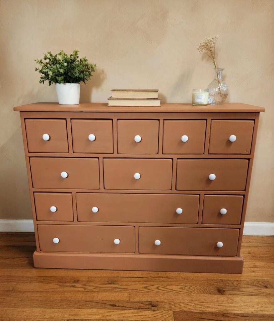 Grenen ladekast apothekerskast, 100 tot 150 cm, 5 laden of meer, Ophalen of Verzenden, Nvt