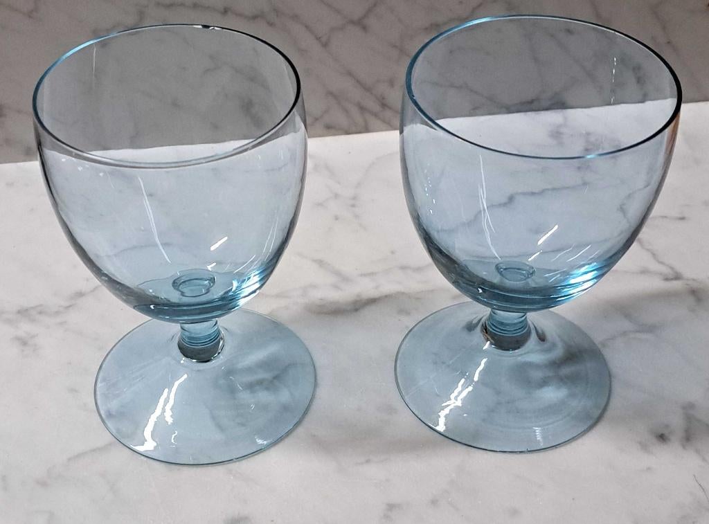 vintage alexandrite kristal wijnglazen, Ophalen of Verzenden