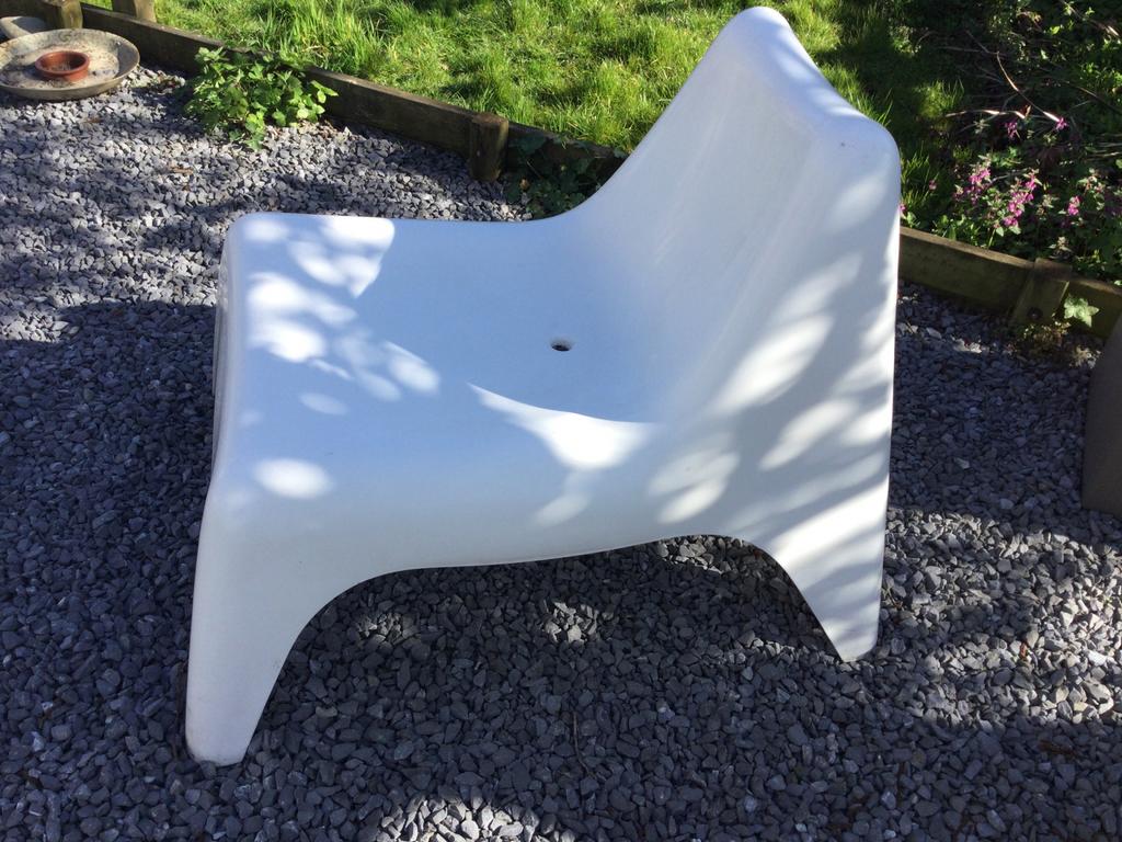 Ikea PS tuinstoel VAGO, wit. In zeer goede staat., Ophalen