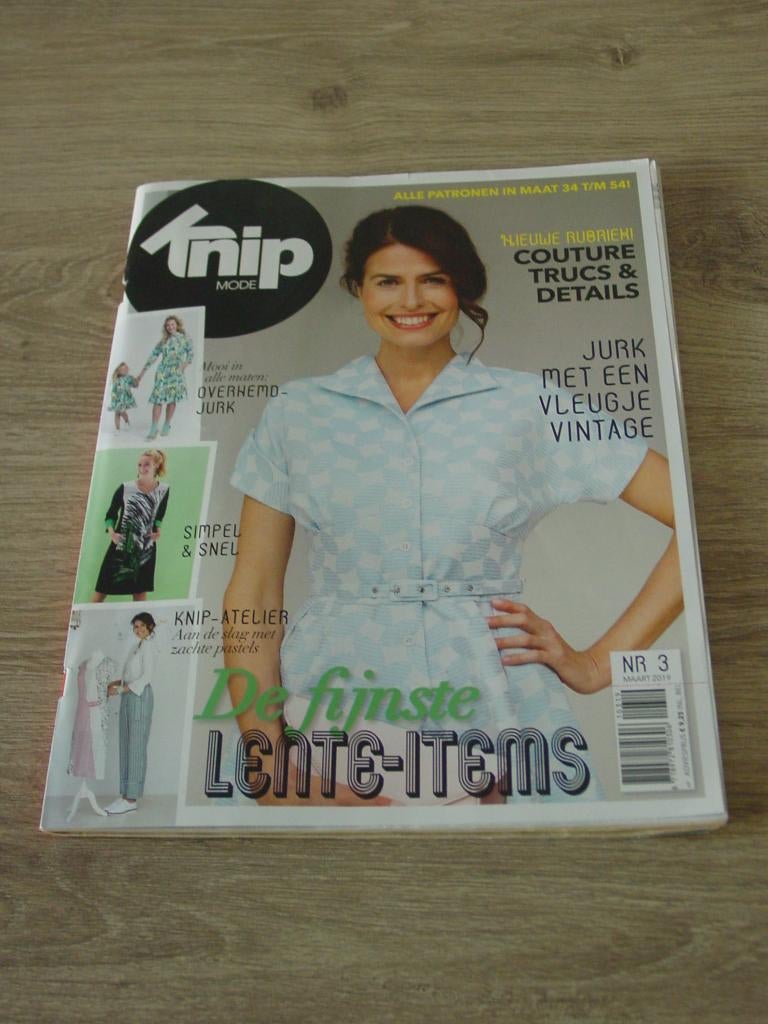 Knipmode nr. 3 maart / 2019, Ophalen of Verzenden, Zo goed als nieuw, Vrouw, Knipmode