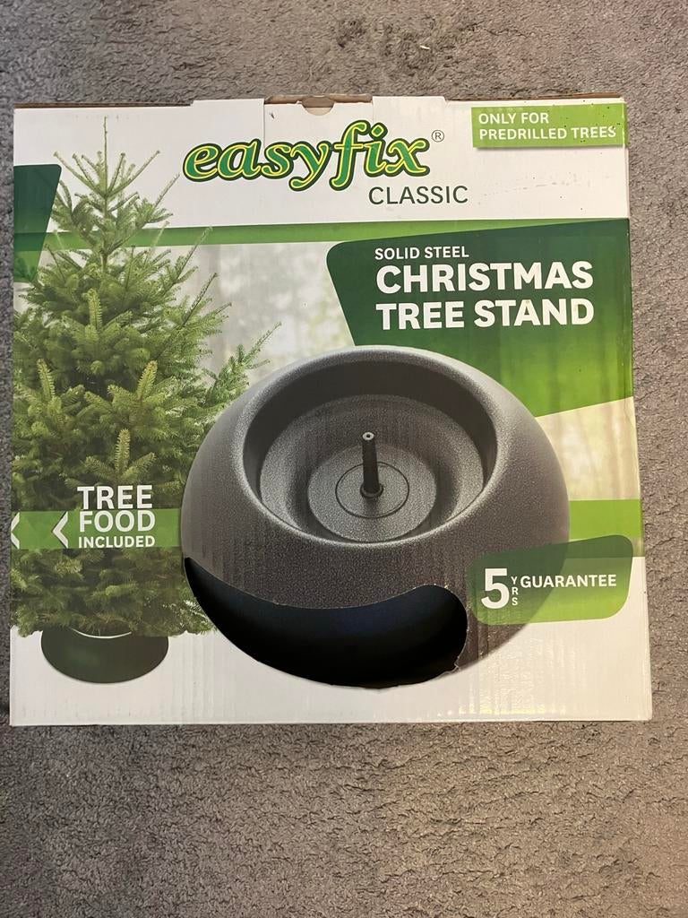 Easyfix classic kerstboomstandaard zwart, Ophalen of Verzenden, Zo goed als nieuw