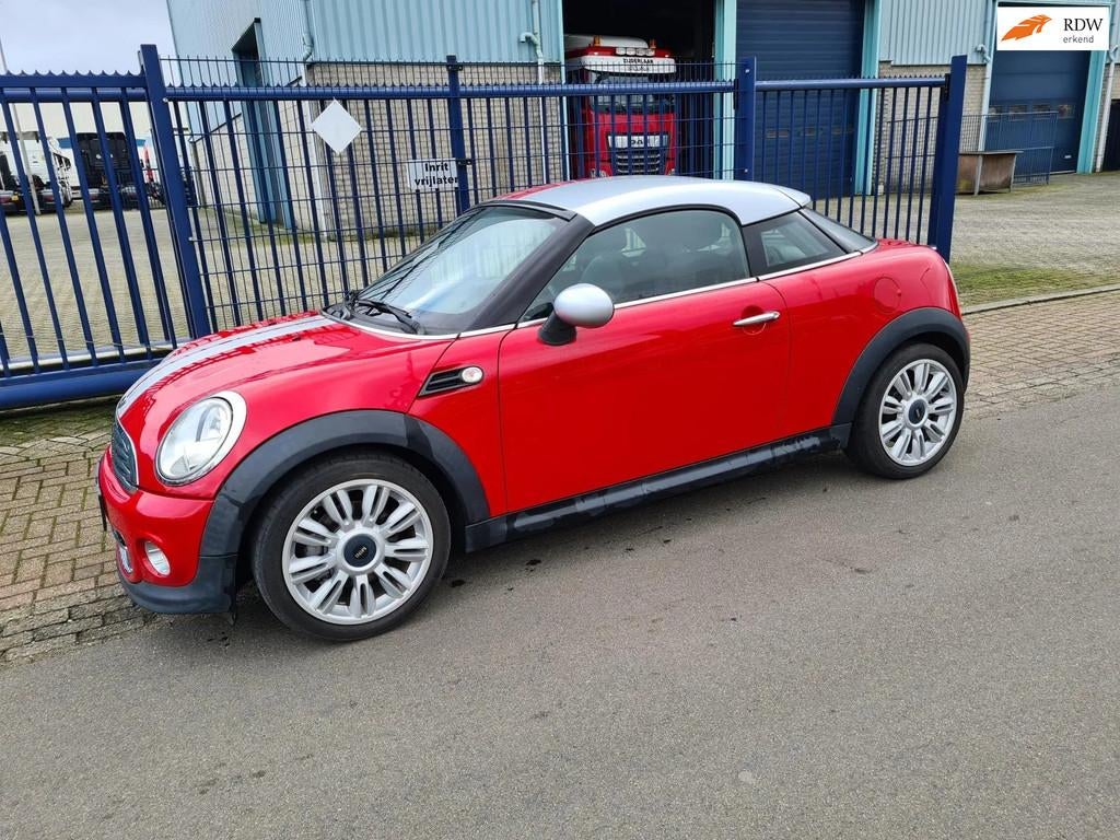 Mini Coupé Cooper *127.904 KM *CLIMA*LEER*NAVI*17 INCH, Voorwielaandrijving, Euro 5, Gebruikt, Zwart