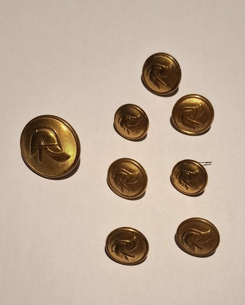 Knopen Brandweer Nederland 7 stuks, Ophalen of Verzenden, Overige soorten, Nederland, Overige typen