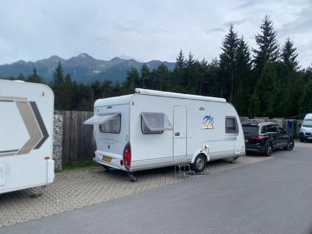 Caravan, Caravans en Kamperen, Caravans, Omvormbare zithoek, Particulier, 6 tot 7 meter, Knaus