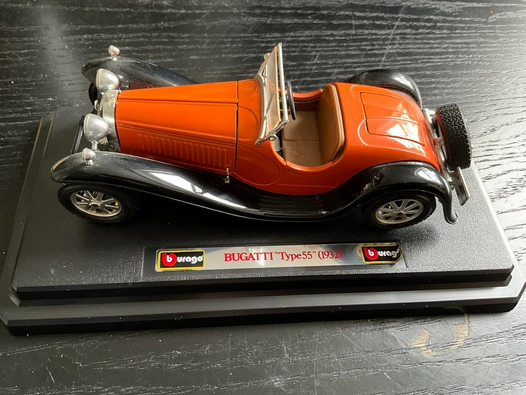 Bugatti Type 55 (1932) modelauto van Bburago/1.24, Hobby en Vrije tijd, Modelauto's | 1:24, Gebruikt, Auto, Bburago, Ophalen