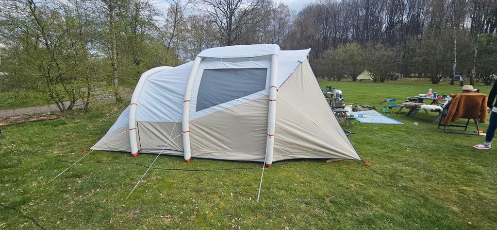 Air Seconds 5.2 opblaastent Decathlon, Ophalen