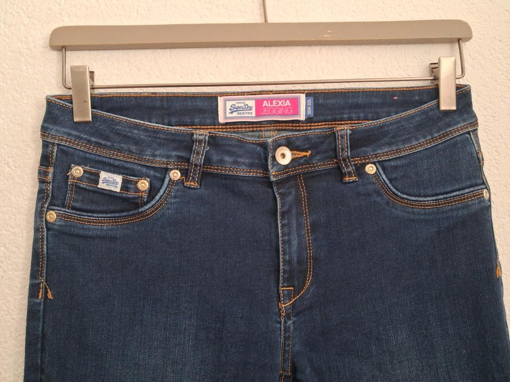 Superdry Alexia Jeggings - Donkerblauw - W30/L32, Ophalen of Verzenden, Zo goed als nieuw, W30 - W32 (confectie 38/40), Superdry