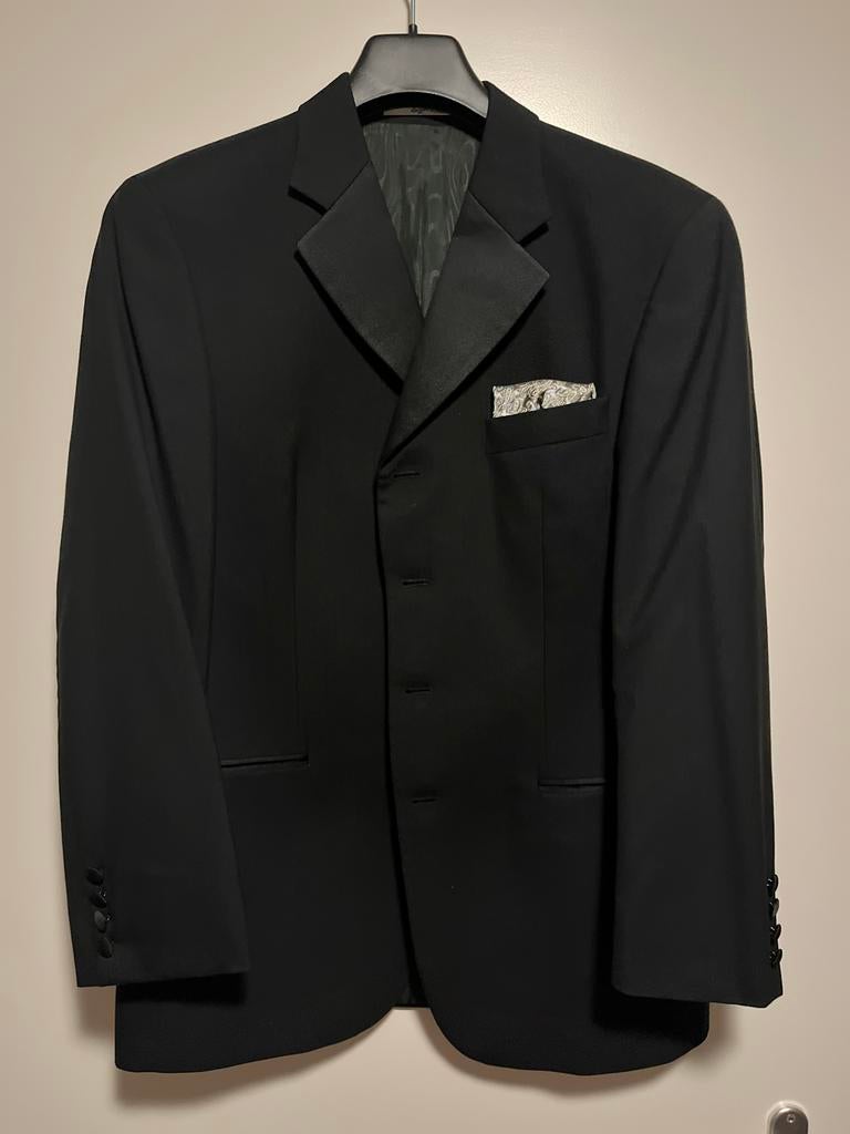 Stijlvol Zwart Kostuum - Perfect voor Formele Gelegenheden, Ophalen, Zo goed als nieuw, Maat 48/50 (M), Zwart