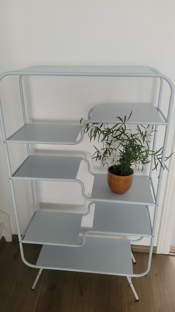 Lichtblauwe vakkenkast, Ophalen of Verzenden, Zo goed als nieuw