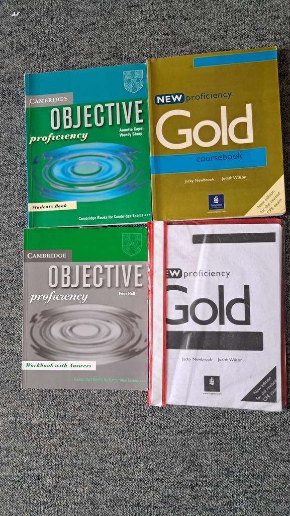 Cambridge Objective Proficiency en New Proficiency Gold, Boeken, Ophalen of Verzenden