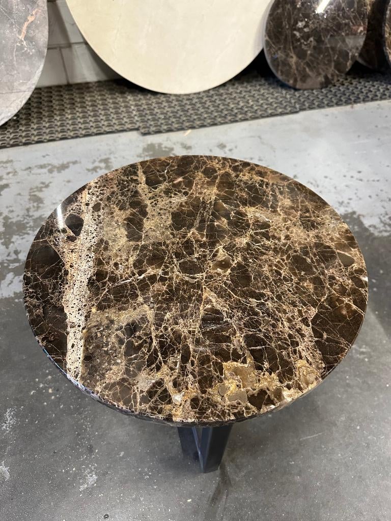 OPRUIMING UITVERKOOP | Diverse marmeren salontafels, Ophalen, 50 tot 100 cm, Overige materialen, Rond