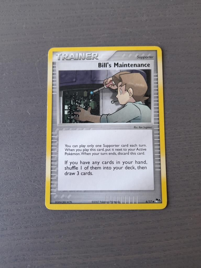 2007 pop series 5 6/17 bill's maintenance, Ophalen of Verzenden, Gebruikt, Losse kaart