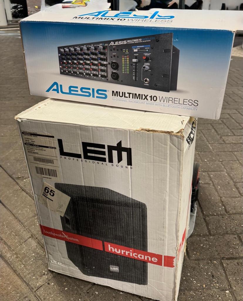 Complete DJ/Muziek Set: Mengpanelen, Speakers, Microfoons, Ophalen of Verzenden, Zo goed als nieuw, 10 tot 20 kanalen, Microfooningang