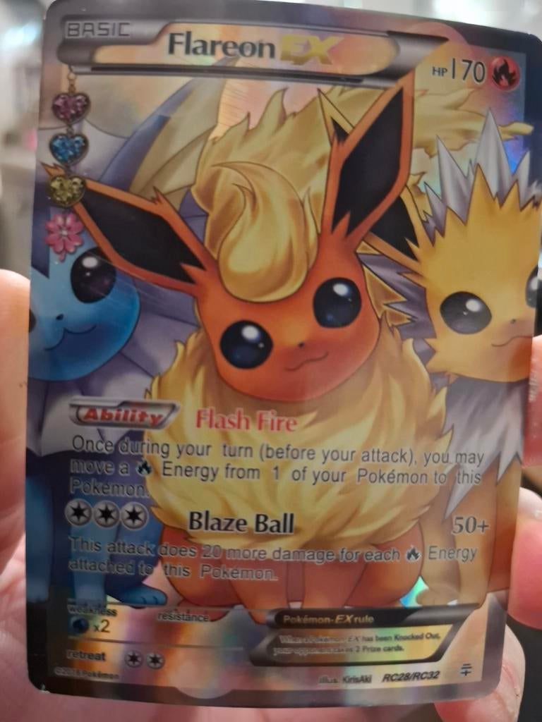 Pokémon Flareon EX kaart, Ophalen of Verzenden