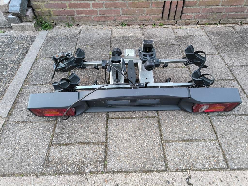 Twinny Load Kantelbare Fietsendrager voor 2 Fietsen, Auto diversen, Fietsendragers, Ophalen, Gebruikt, Trekhaakdrager