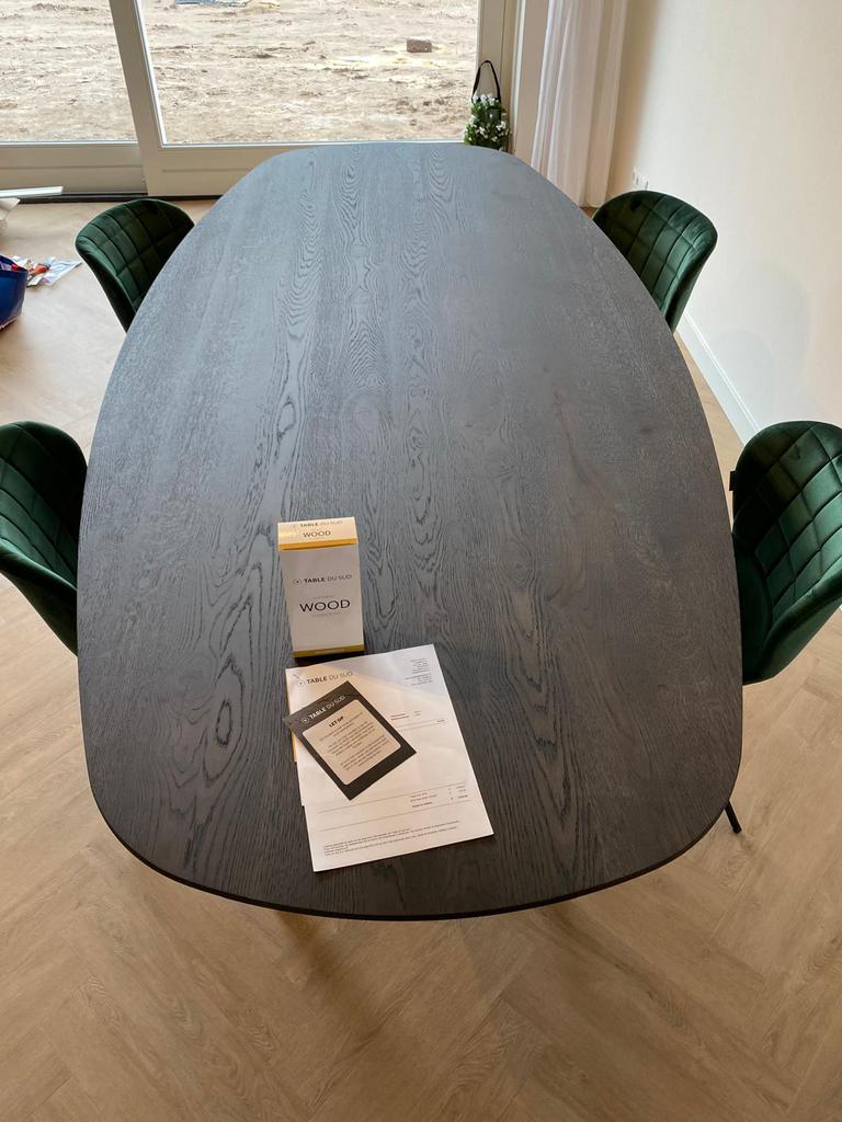 Table du Sud deens ovaal 260x120cm, 100 tot 150 cm, Eikenhout, 200 cm of meer, Ophalen of Verzenden