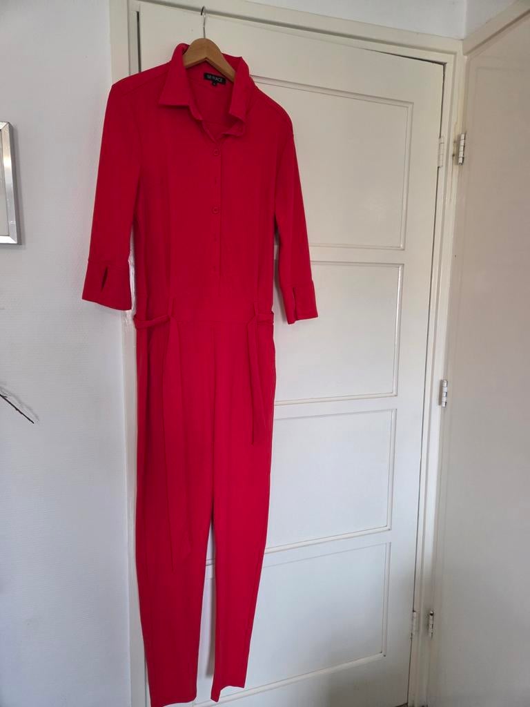 Prachtige rode MI PIACE jumpsuit travelstof maat XL, Kleding | Dames, Jumpsuits, Maat 46/48 (XL) of groter, MI PIACE, Ophalen of Verzenden