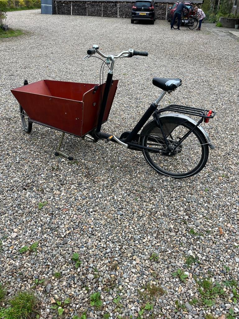 Van Andel bakfiets 8 versnellingen, Ophalen, Gebruikt, 4 kinderen of meer, Huif
