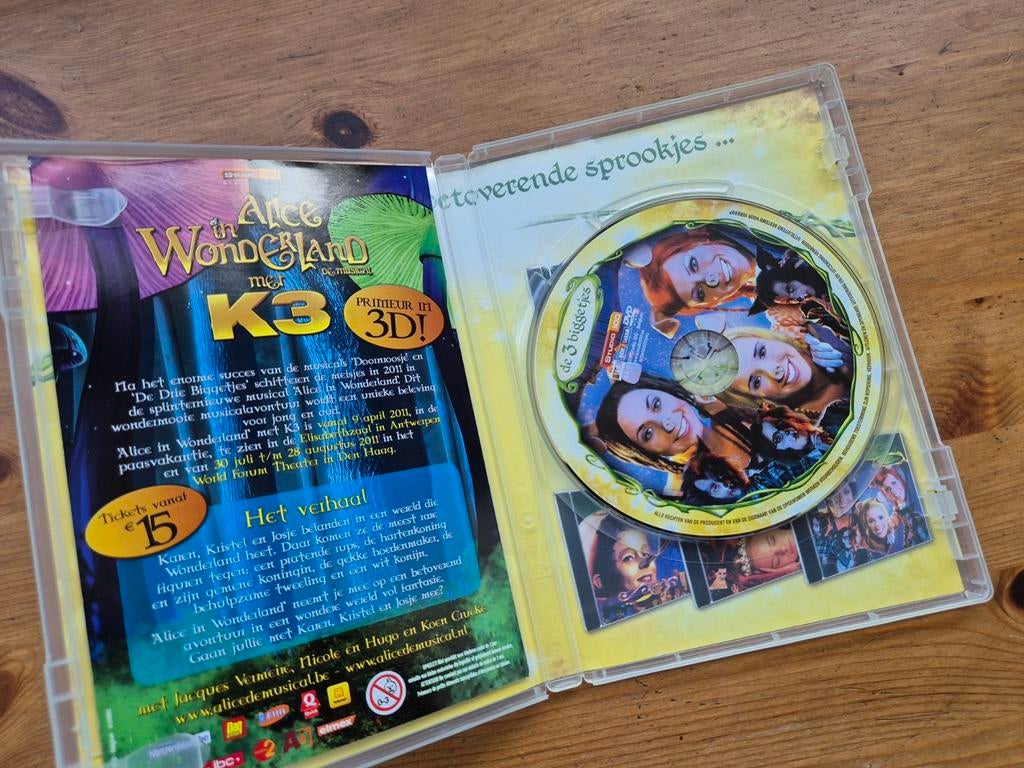 Studio 100 sprookjes de 3 biggetjes DVD K3, Cd's en Dvd's, Dvd's | Kinderen en Jeugd, Alle leeftijden, Ophalen of Verzenden, Gebruikt