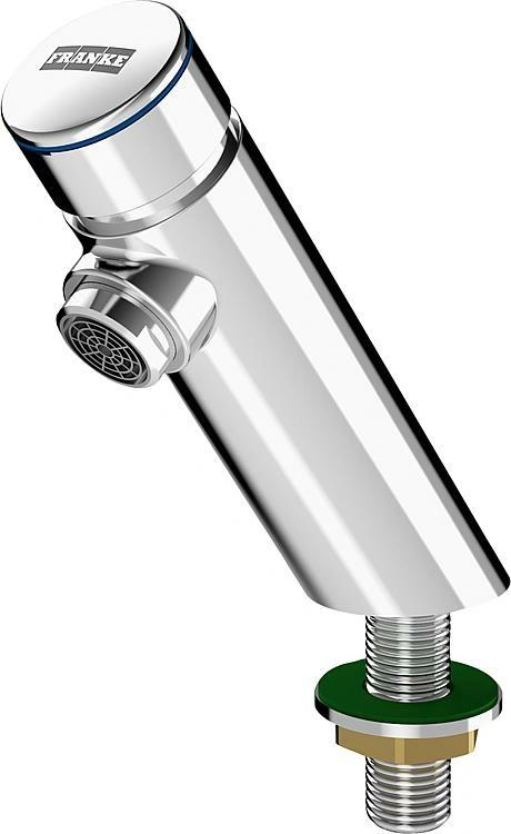 2x Franke F3 zelfsluitende wastafelkraan - Nieuw, Ophalen of Verzenden, Nieuw, Chroom, Kraan