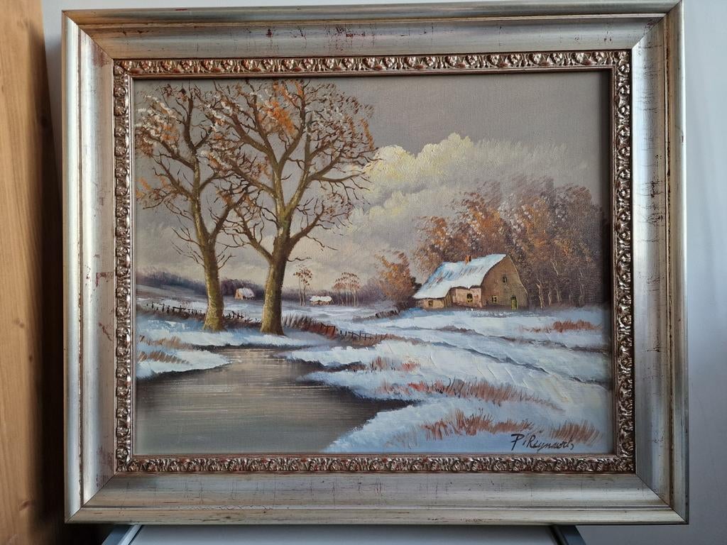 Schilderij winterlandschap P. Reynaerts, Ophalen