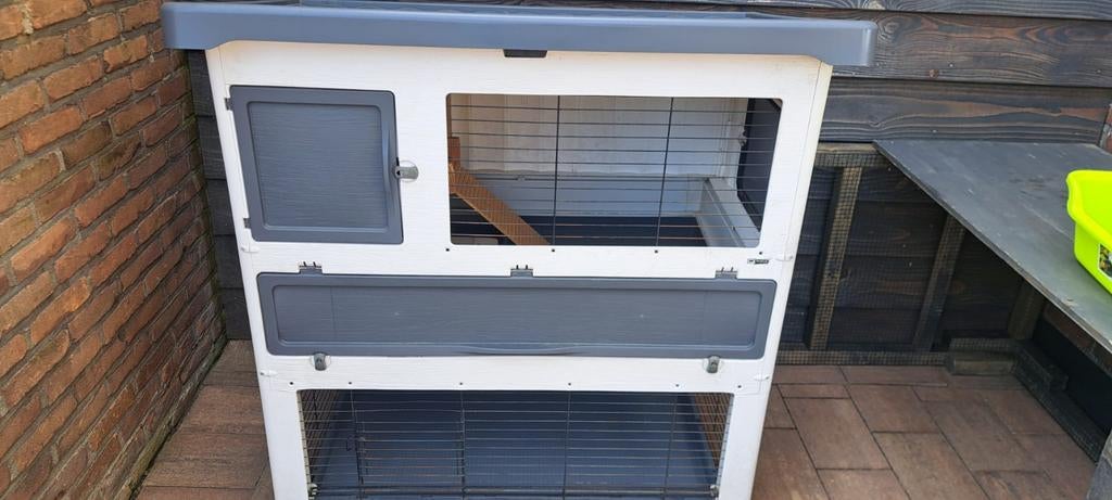 Konijnenhok ferplast, Dieren en Toebehoren, Knaagdieren en Konijnen | Hokken en Kooien, Ophalen, 110 cm of meer, Hok, 90 cm of meer