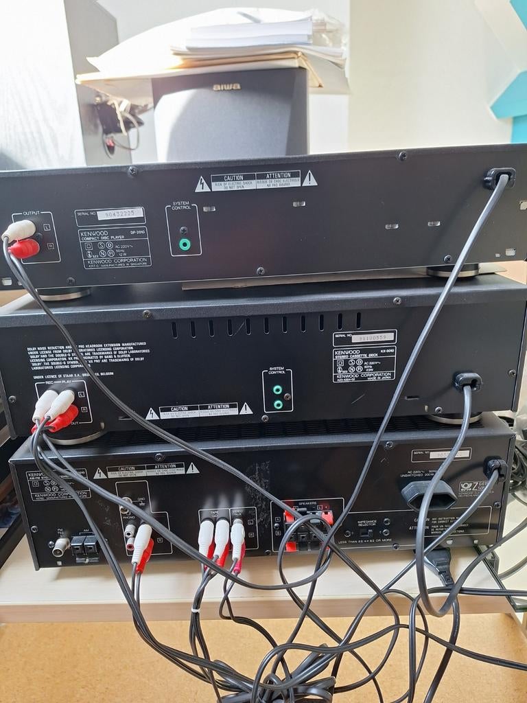 Kenwood cd ,cassettedeck en stereo receiver, Ophalen, Gebruikt, Audio