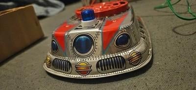 Antieke Luna Hovercraft speelgoed met doos, Ophalen of Verzenden