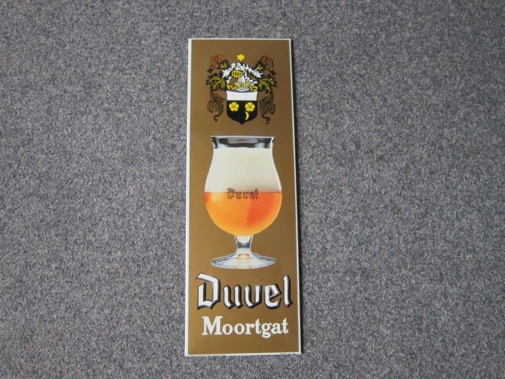 DUVEL GLACOIDE RECLAMEBORD, Verzamelen, Ophalen, Zo goed als nieuw, Reclamebord, Plaat of Schild, Duvel