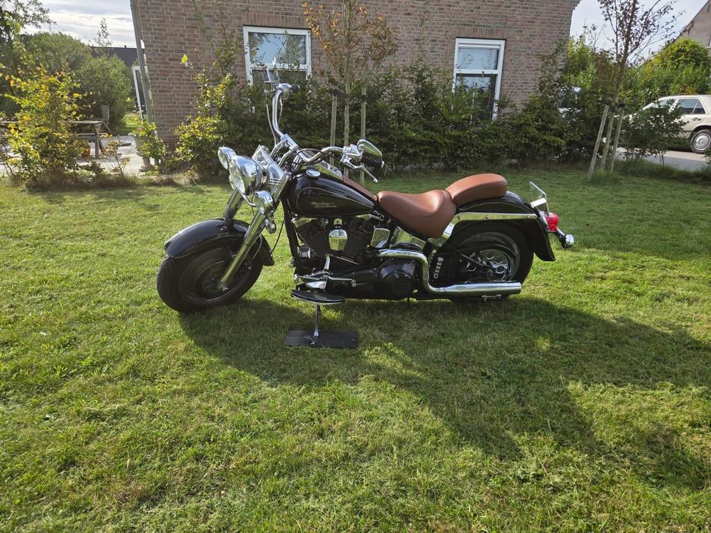 Totaal gerestaureerde harley FLSTF fatboy uit 1992, Motoren, 2 cilinders, 1340 cc, Chopper, Particulier
