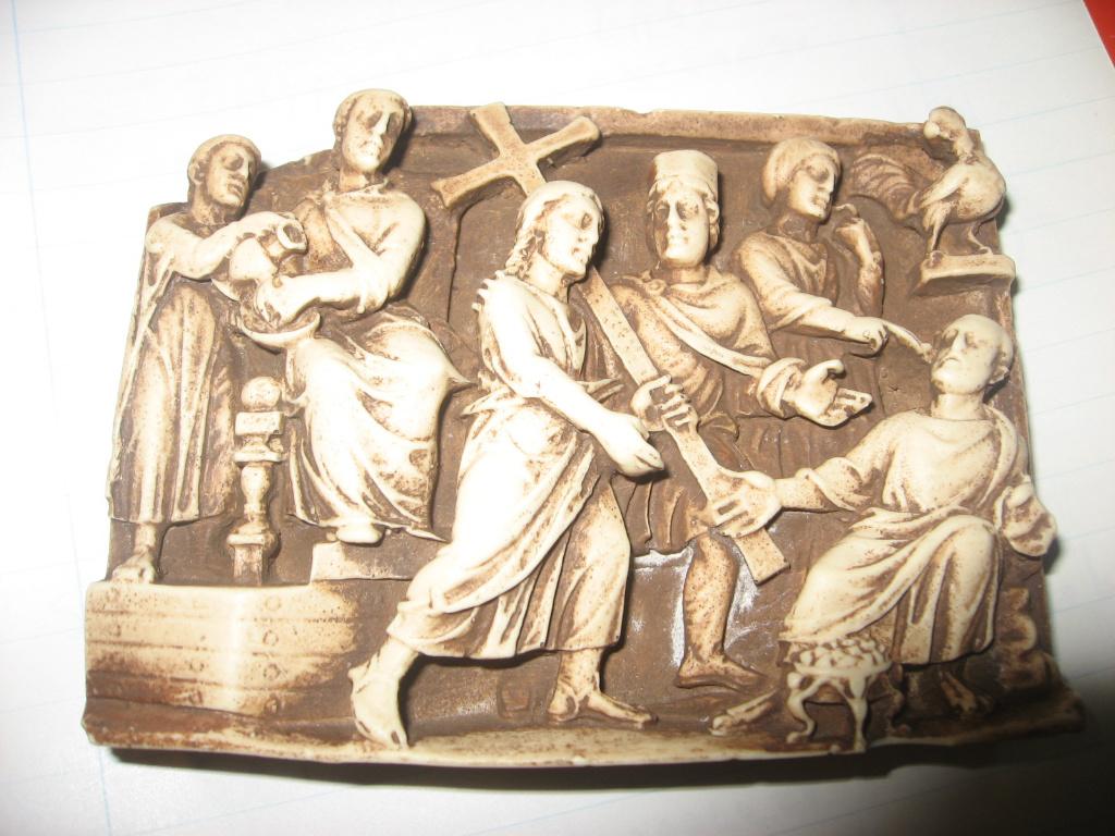 Plaquette De Veroordeling van Christus, Antiek en Kunst, Antiek | Religie, Ophalen of Verzenden