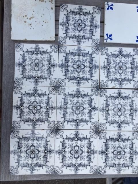 verzameling prachtige Engelse antieke tegels, Antiek en Kunst, Antiek | Wandborden en Tegels, Ophalen of Verzenden