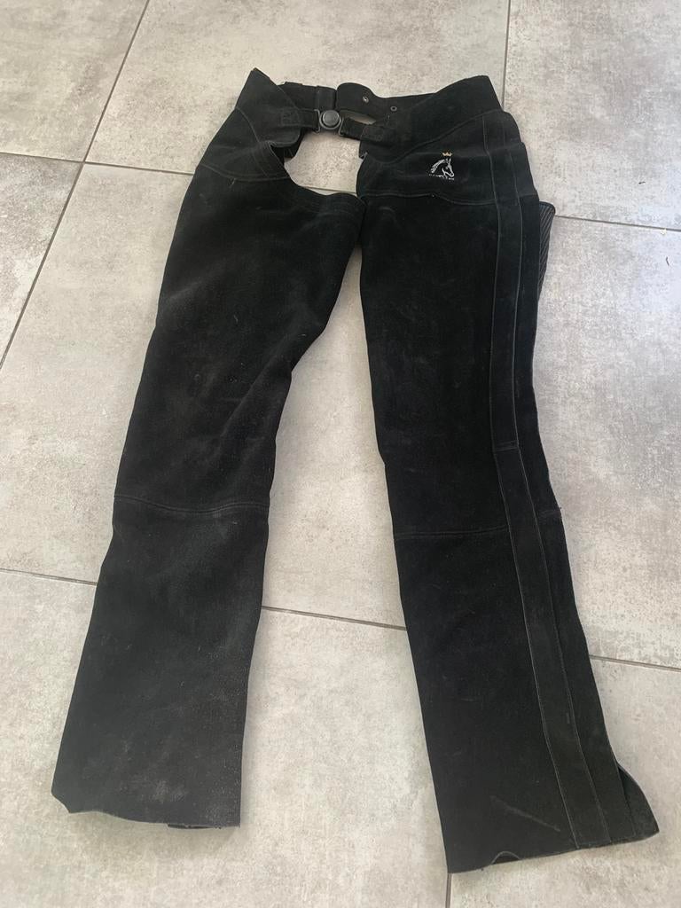 Beenlange suede chaps, Dieren en Toebehoren, Paardrijkleding, Gebruikt, Dames, Overige typen, Recreatie, Ophalen of Verzenden