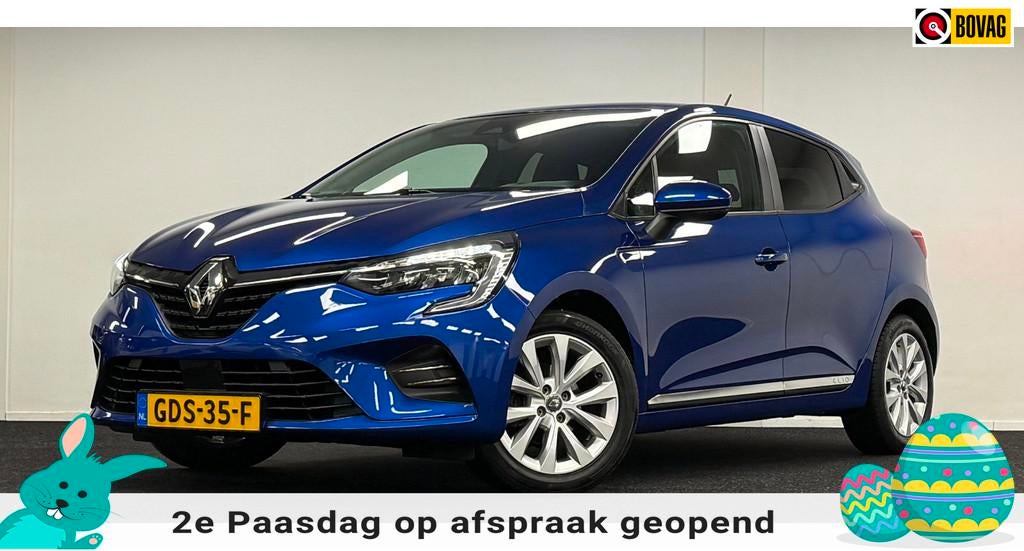 Renault CLIO 1.0 TCe Intens*DealerOh*Navi*Carplay*Stoelverw*, Voorwielaandrijving, Gebruikt, 580 kg, Blauw