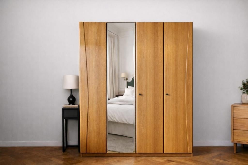 Kledingkast met spiegeldeur, Huis en Inrichting, Kasten | Kledingkasten, Ophalen