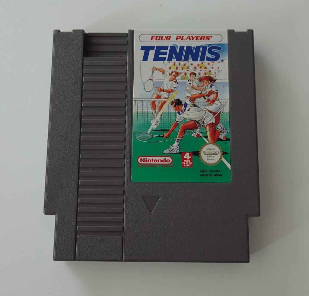 Four Players Tennis voor Nintendo NES, Spelcomputers en Games, Games | Nintendo NES, Ophalen, Zo goed als nieuw, Sport, 3 spelers of meer