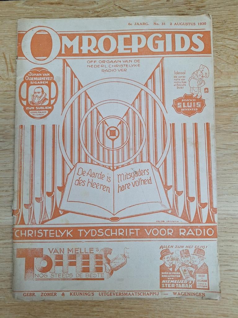 Omroepgids NCRV 1930 - Zesde Jaargang, Nr. 31, Ophalen of Verzenden