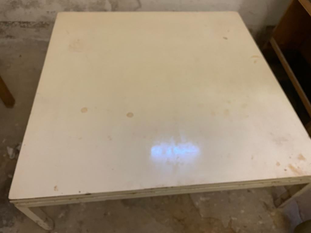 Vintage salontafel met zwevend blad in Spectrum stijl, Ophalen, Gebruikt, Vierkant, Spectrum