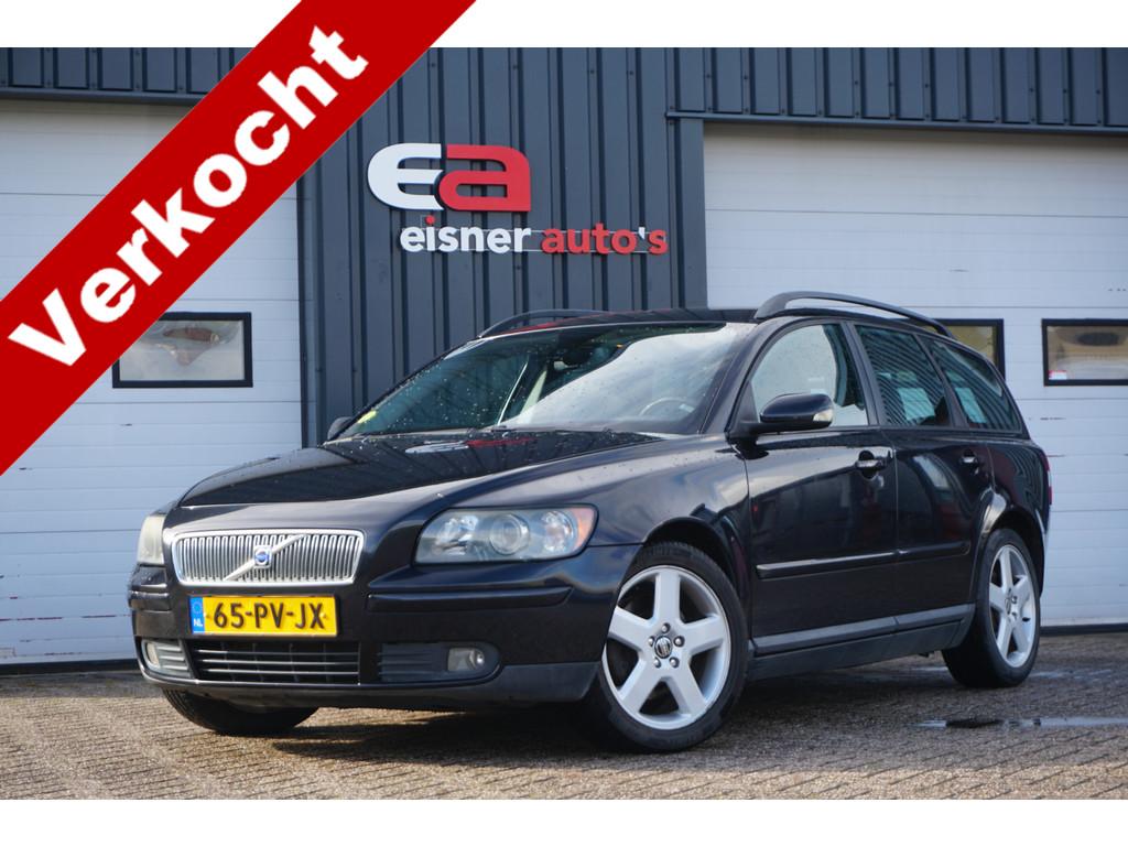 Volvo V50 2.4 Momentum | NL AUTO | D-RIEM V.V. | (bj 2005), Stof, Gebruikt, Zwart, 700 kg