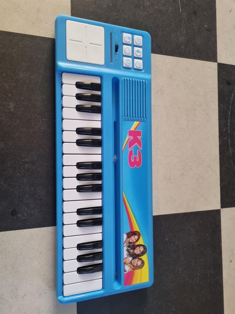 K3 Kinder Keyboard - Blauw met 32 Toetsen, Muziek en Instrumenten, K3, M, Zo goed als nieuw, M