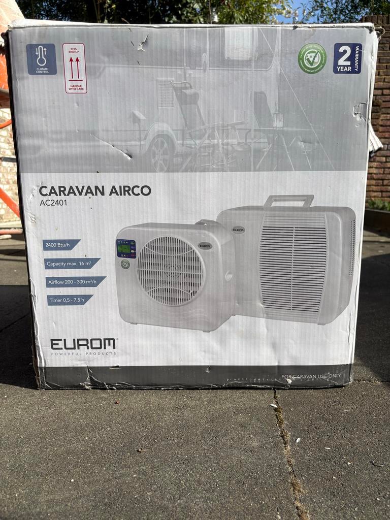 Caravan airco Eurom AC2401, Ophalen, Zo goed als nieuw