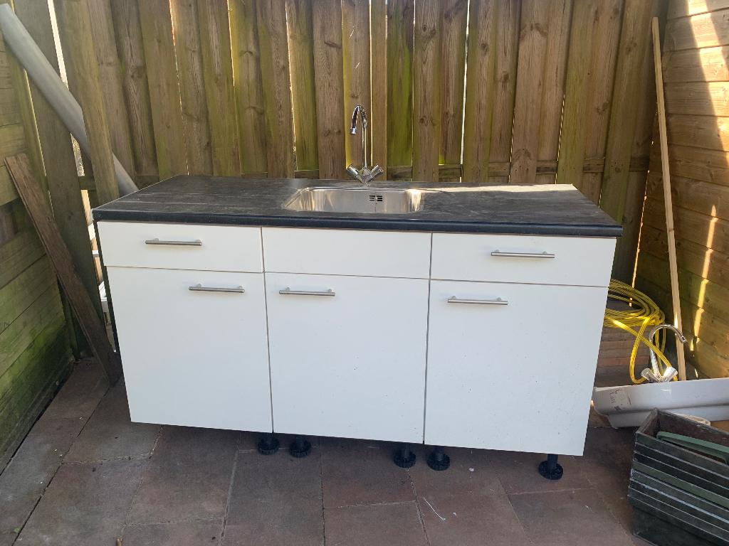 Nieuw keukenblok, gratis af te halen, Ophalen, 100 tot 150 cm, Wit, Nieuw