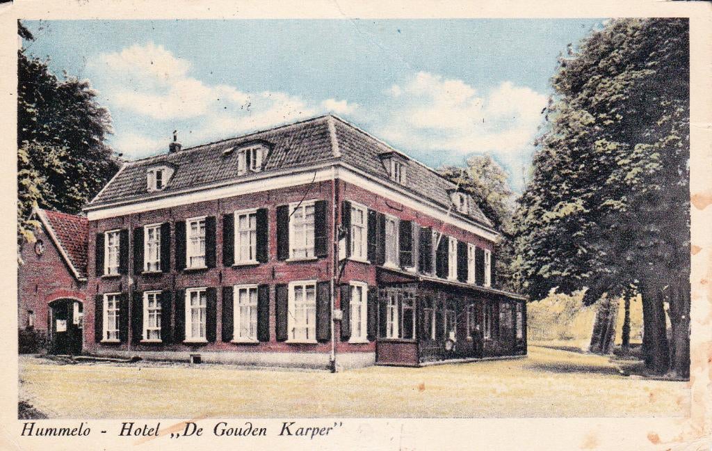 08789 Hummelo - Hotel de Gouden Karper, Verzenden, 1940 tot 1960, Gelopen, Gelderland