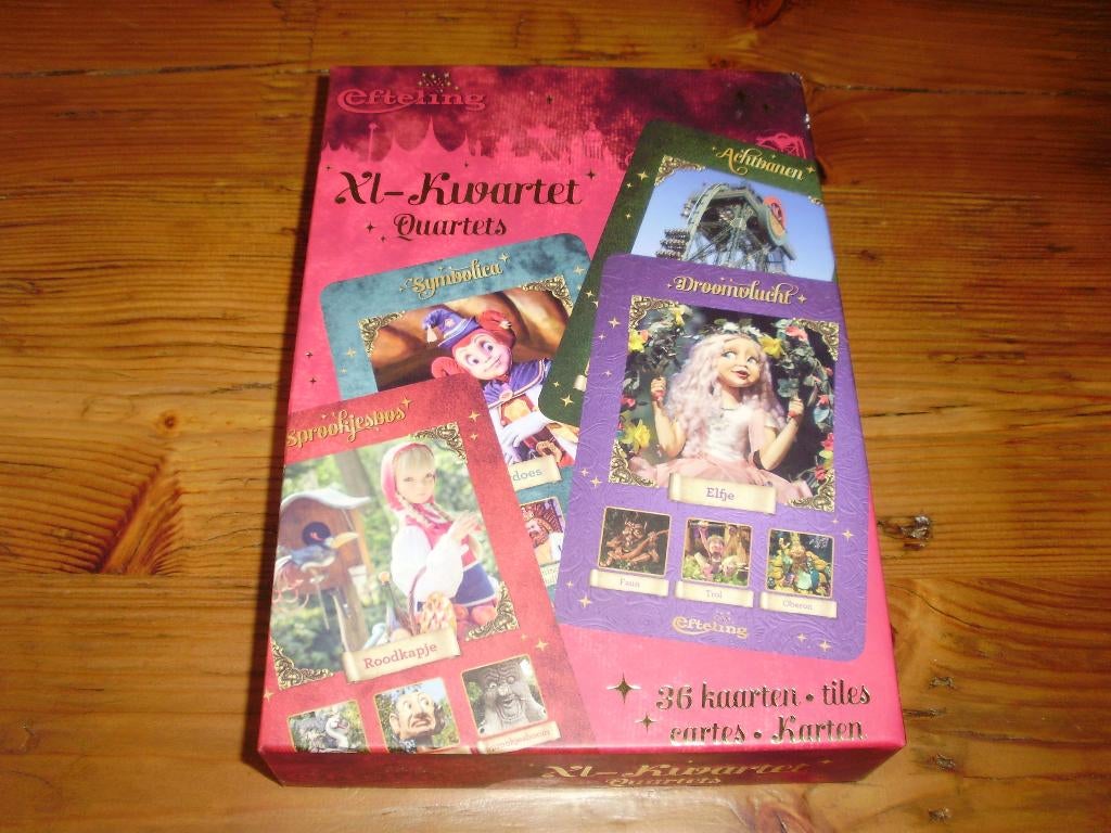 Efteling XL kwartet / spel, Ophalen of Verzenden, Gebruikt, Overige typen