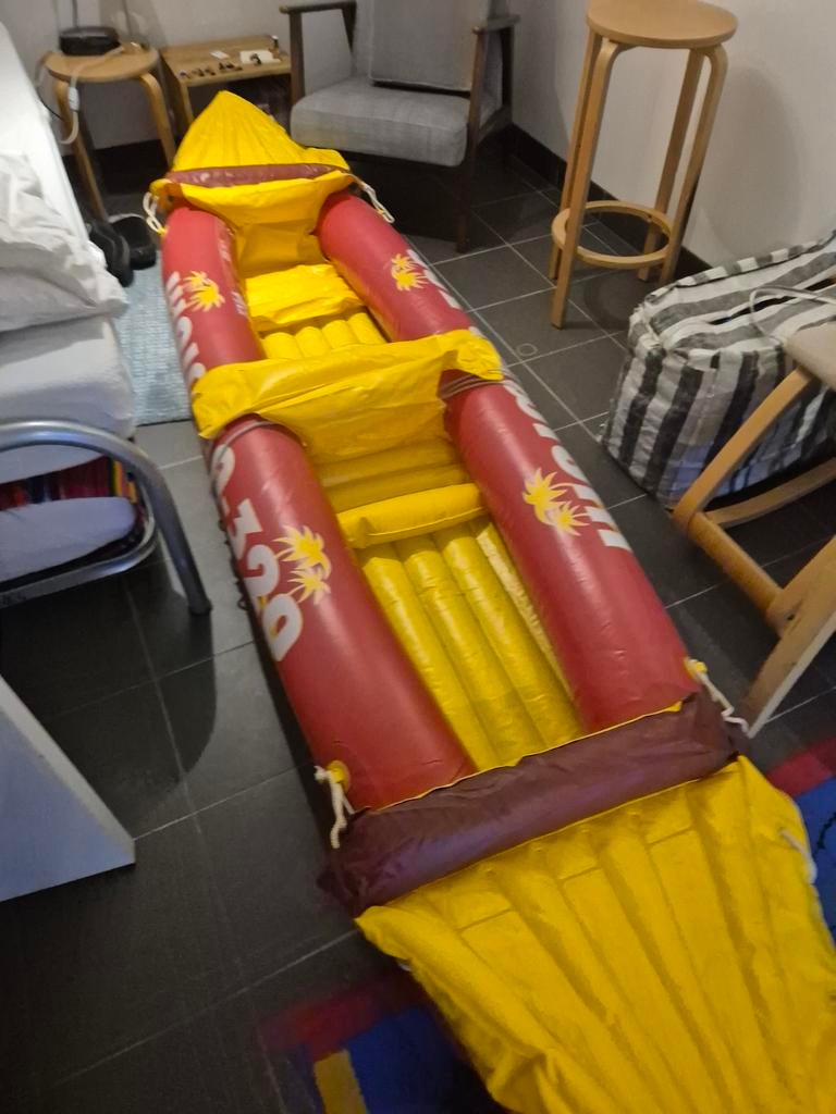Goede opblaasbare kano, Watersport en Boten, Kano's, Ophalen of Verzenden, Zo goed als nieuw, Twee personen, Overige typen